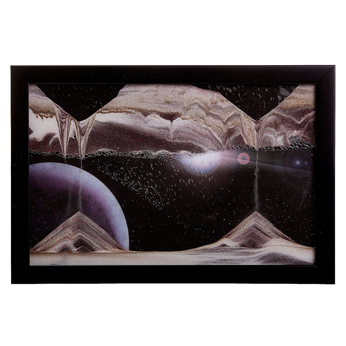 Outer Space Sand Art Colored Sand Picture, Sandscape