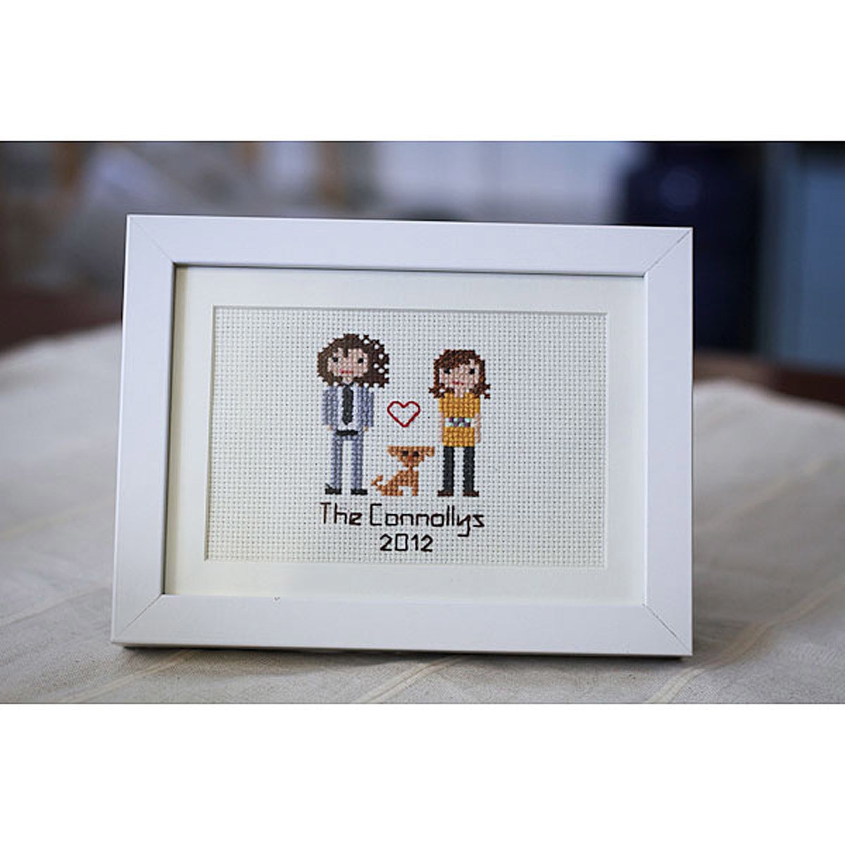Custom Cross Stitch People Portrait crossstitch picture, family art