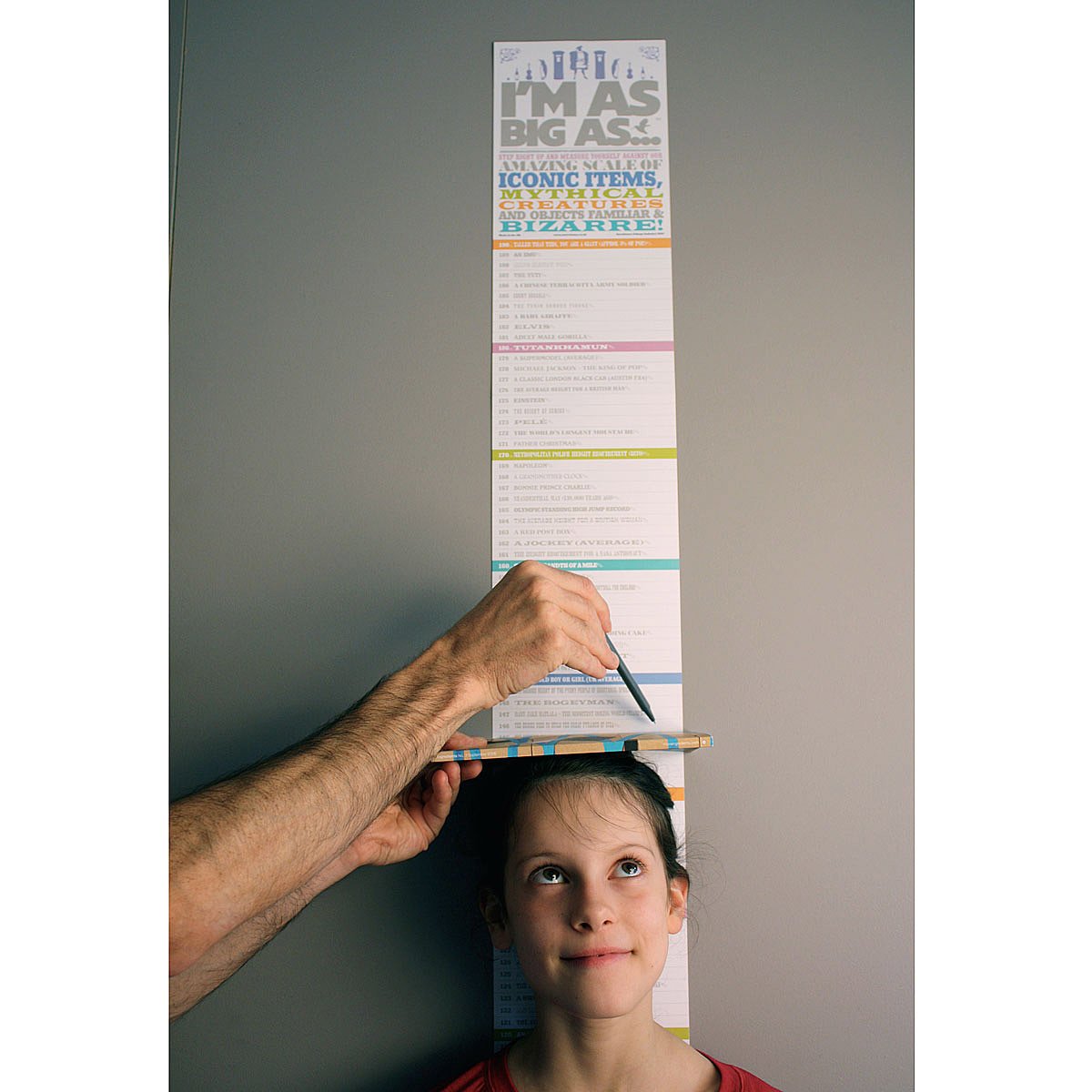 "I'm As Big As" Growth Chart height charts, kid's height chart