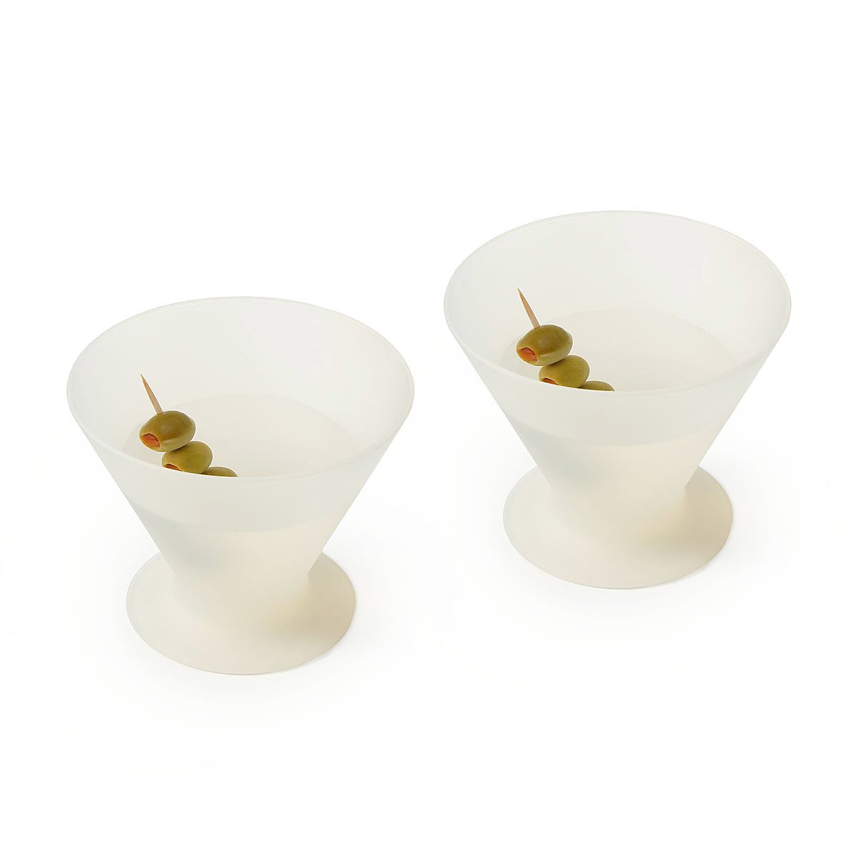 Silicone Martini Glasses Set of 2 portable wine, drinks, alcohol