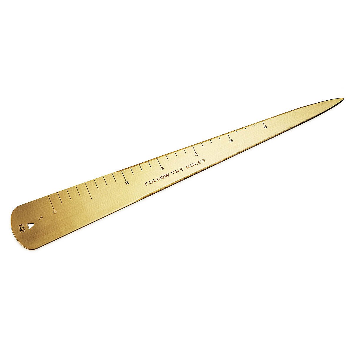 Ruled Letter Opener brass mail accessories ruler engraved