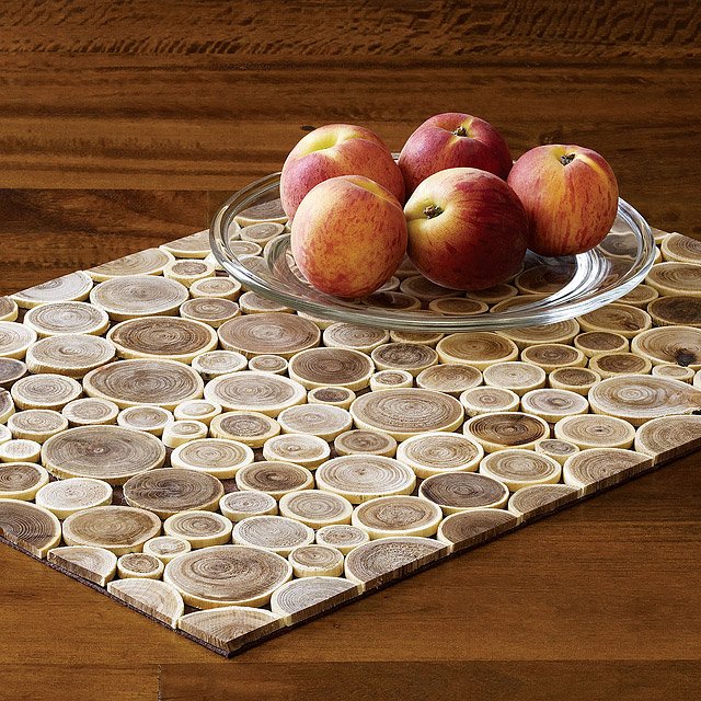 Reclaimed Wood Branch Placemat twig, branches
