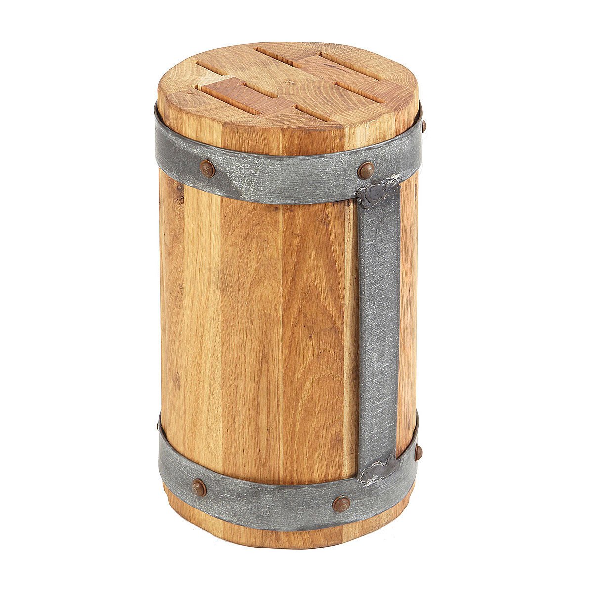 Reclaimed Wood Knife Block carving knife, antique