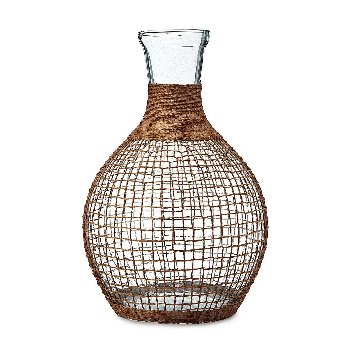 Recycled Glass Bali Round Vase Glass Bottles, Glass Vases