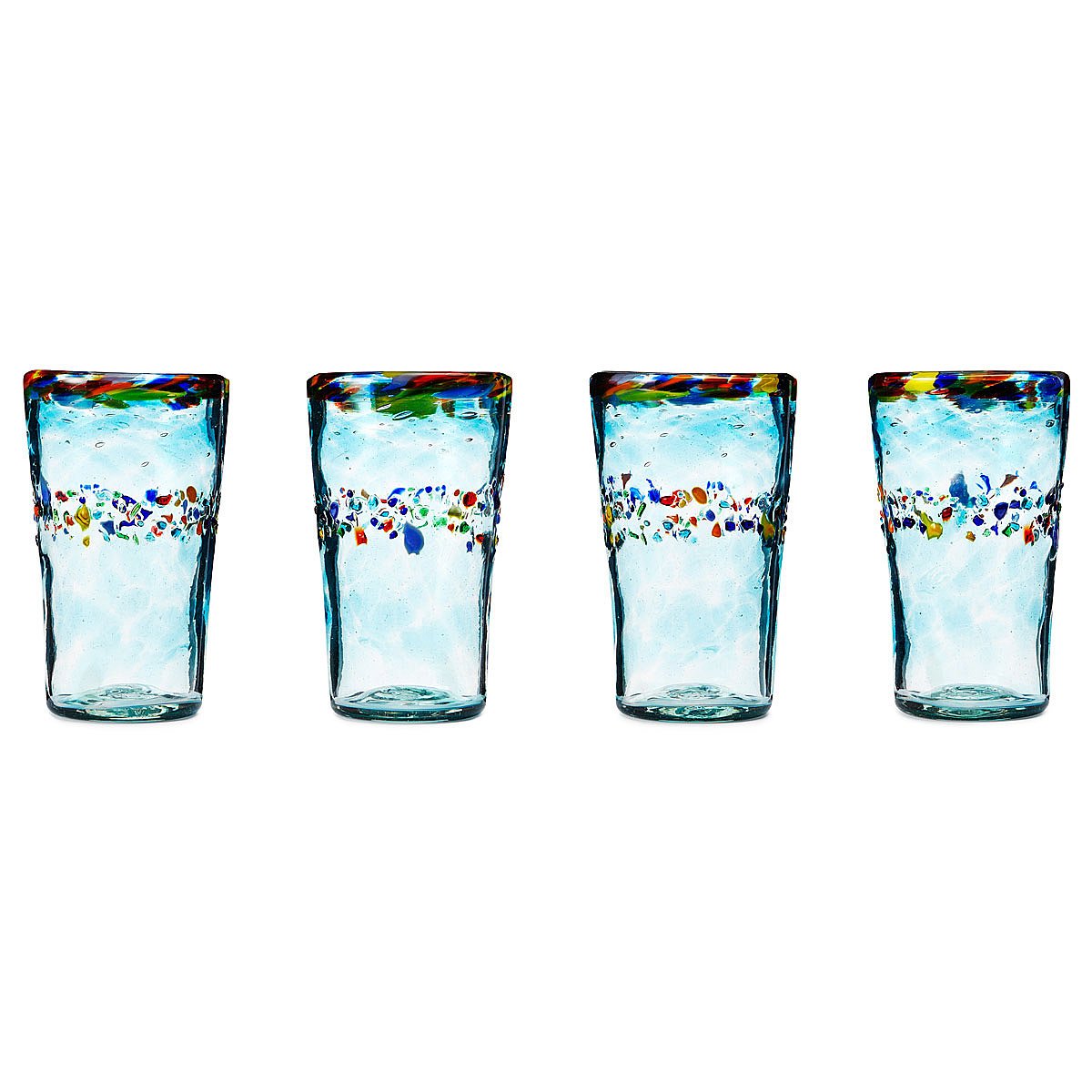 Recycled Verano Glassware Set of 4 Recycled Glass, drinkware