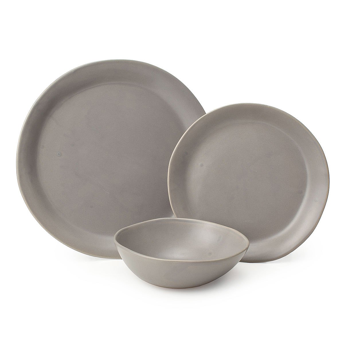 Gray Stoneware Dishware Collection handmade dishes, stoneware