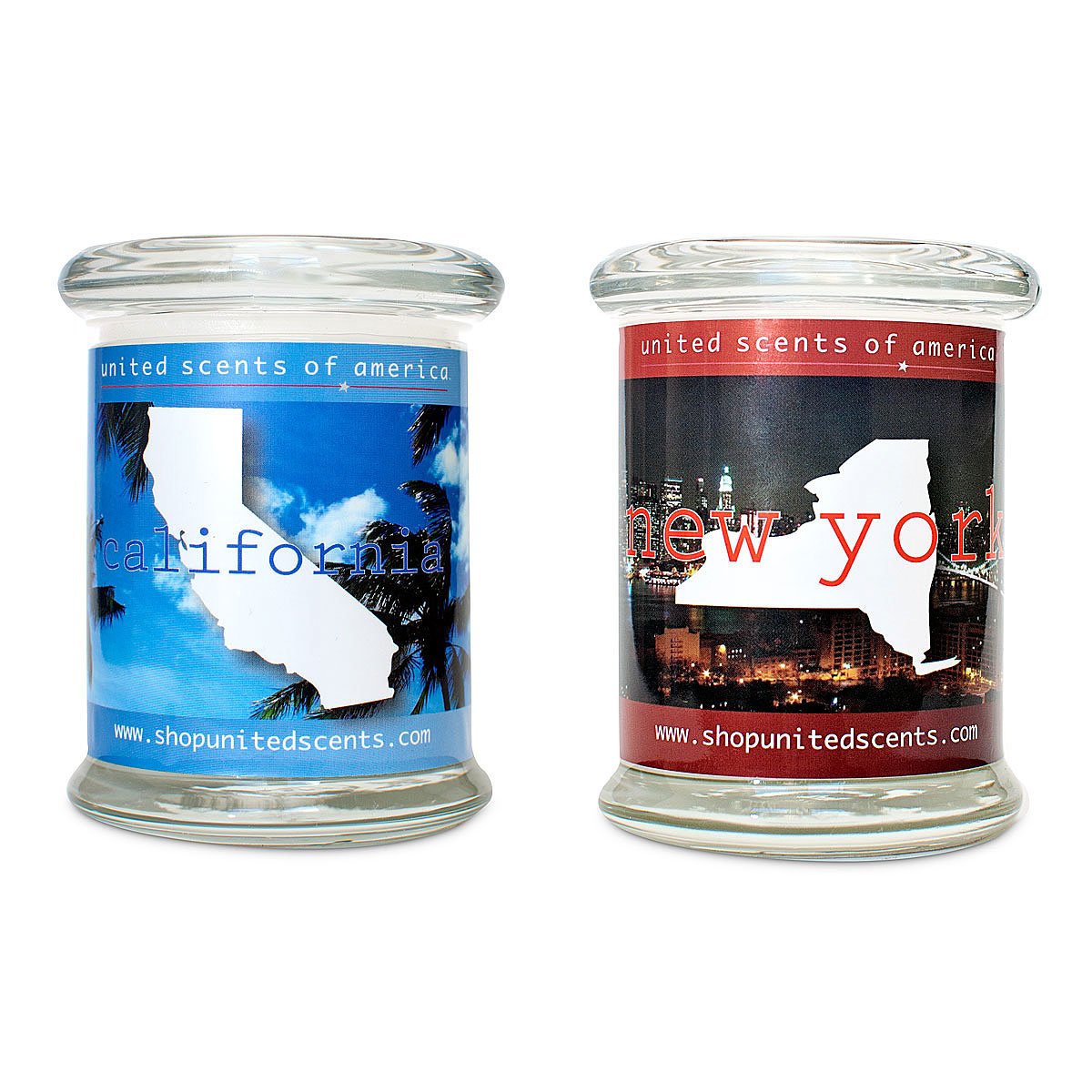United Scents of America Candles Scented Jar Candle, California