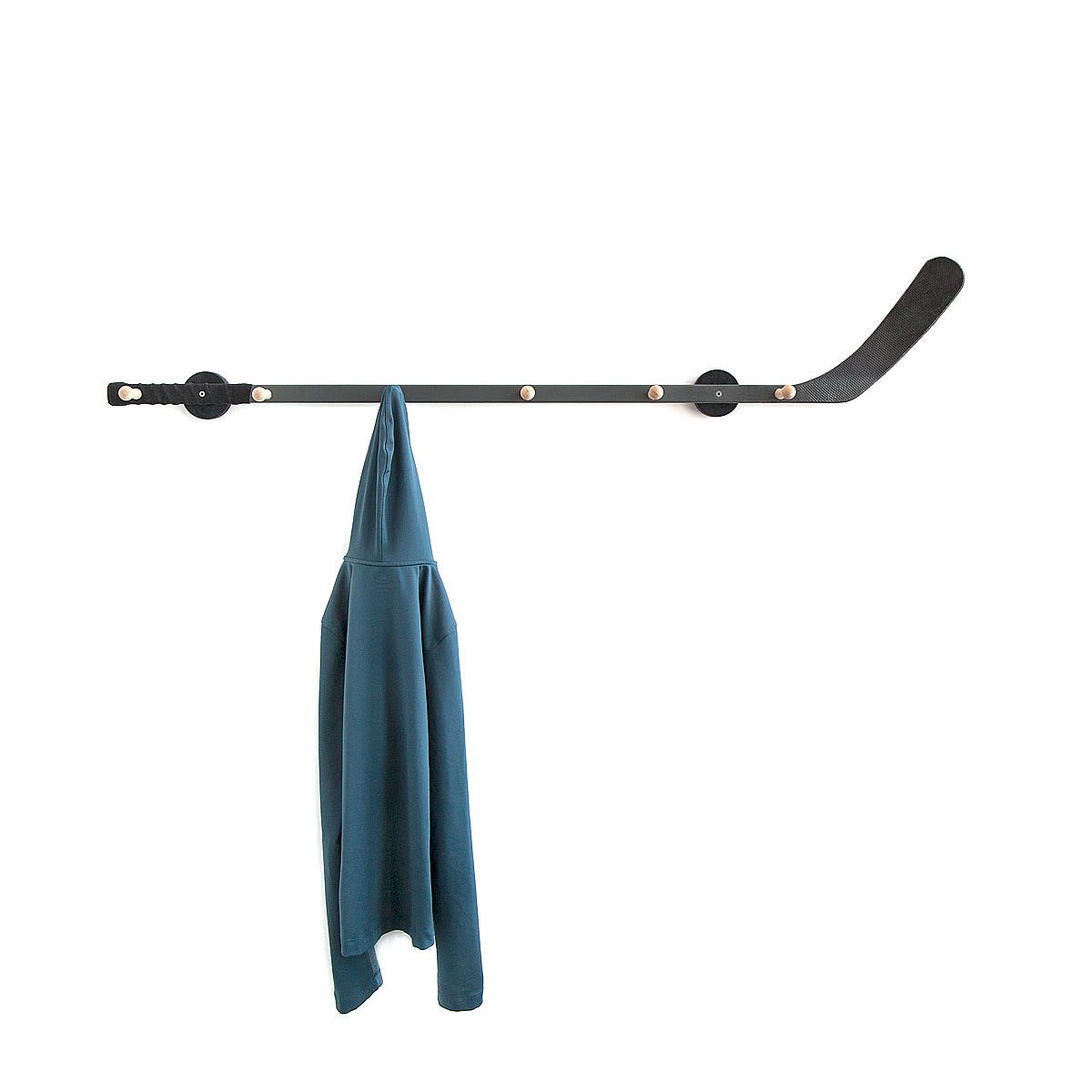 Wall Mounted Hockey Stick Coat Rack recycled sports