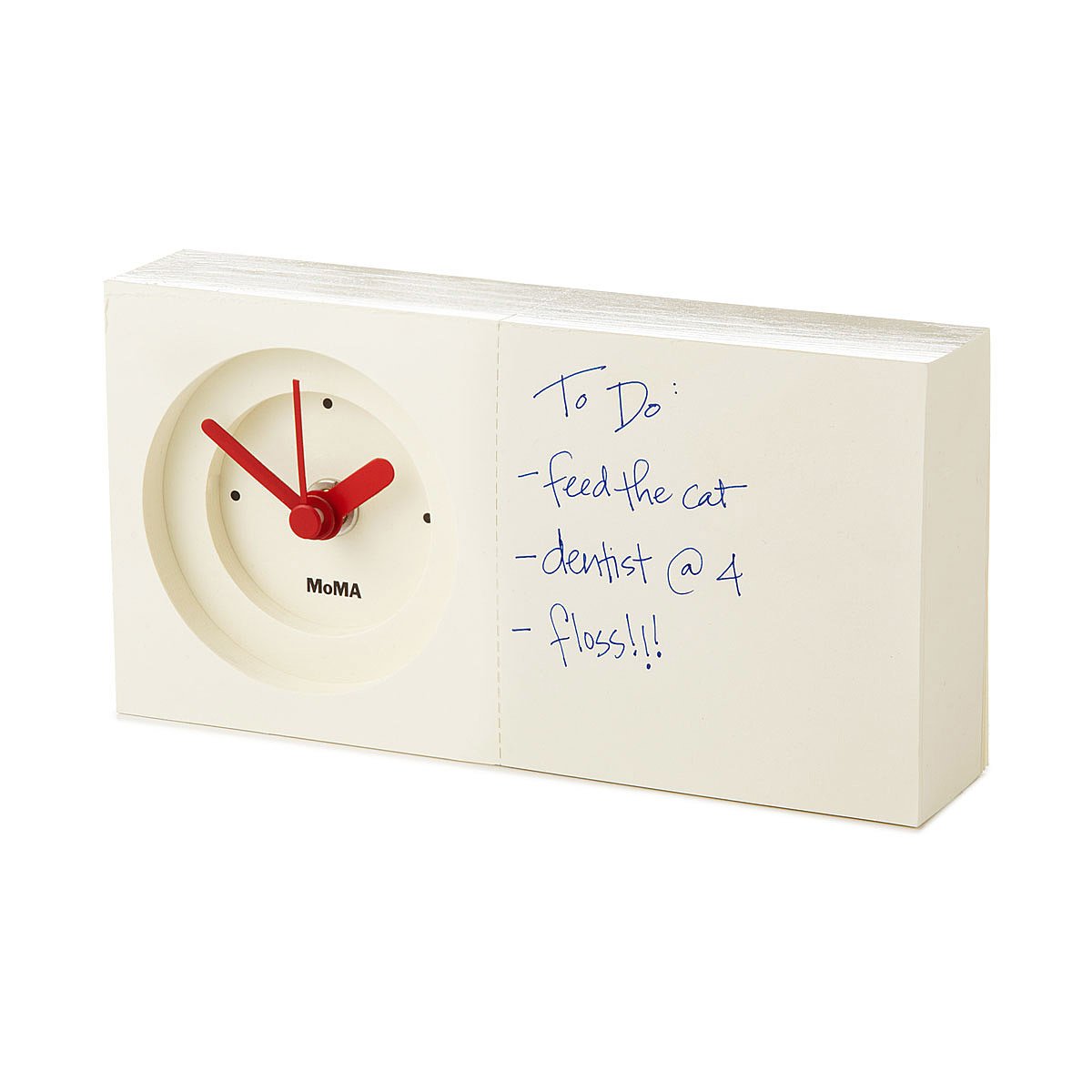 Notepad Clock MoMA, desktop clock, Notebook