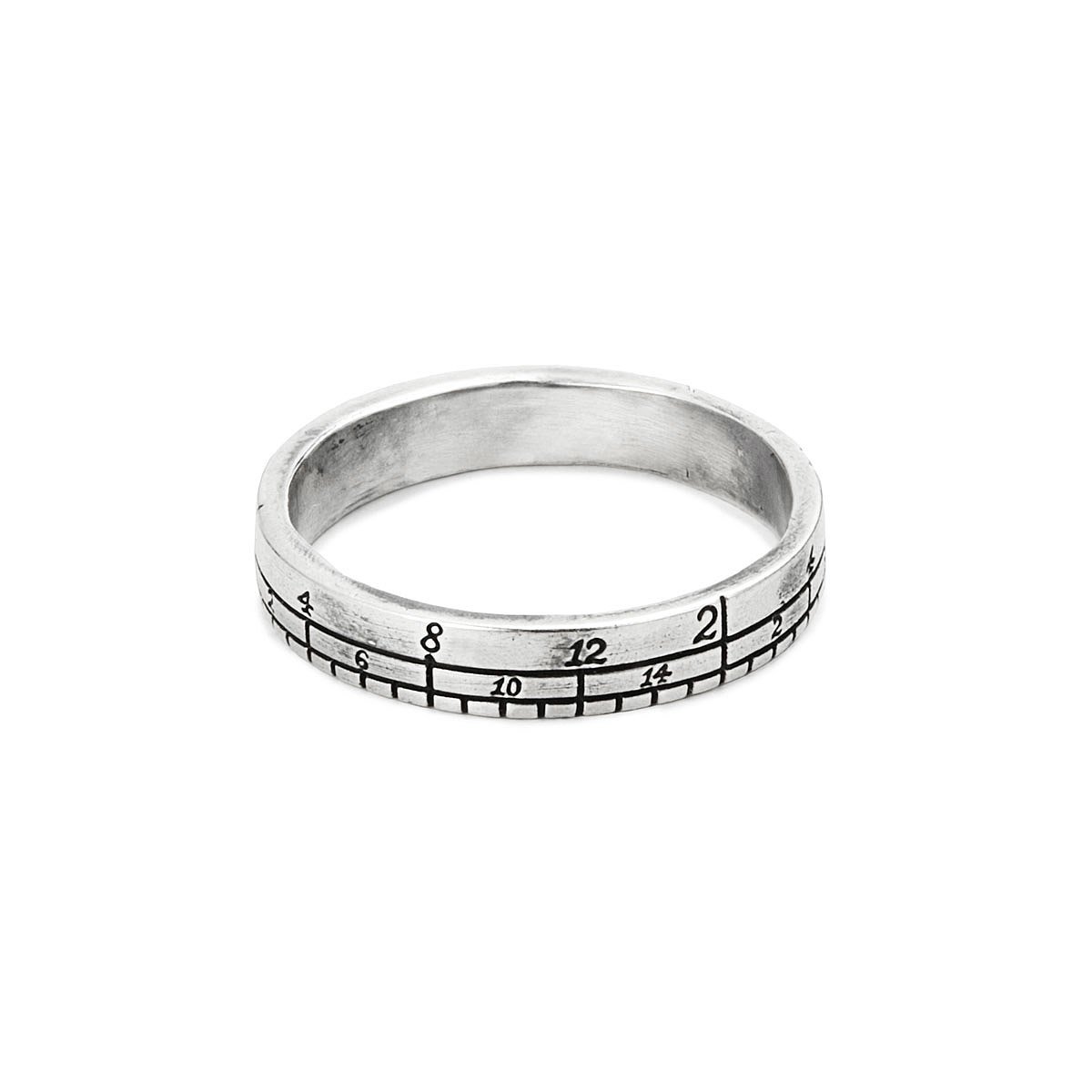 Ruler Ring | sterling silver, engraved, ruler | UncommonGoods