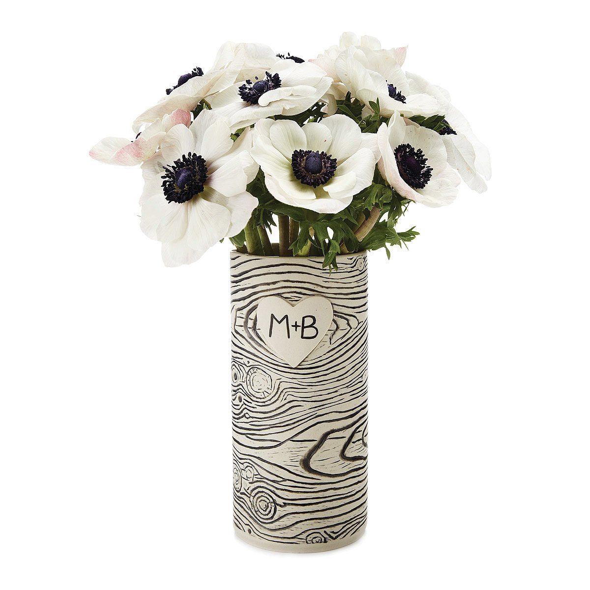 Faux Bois Personalized Vase Ceramic Flower Vase