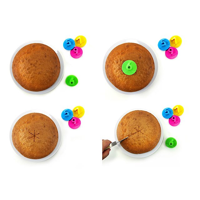 Cake Slice Marker Set pie divider, best pizza cutter