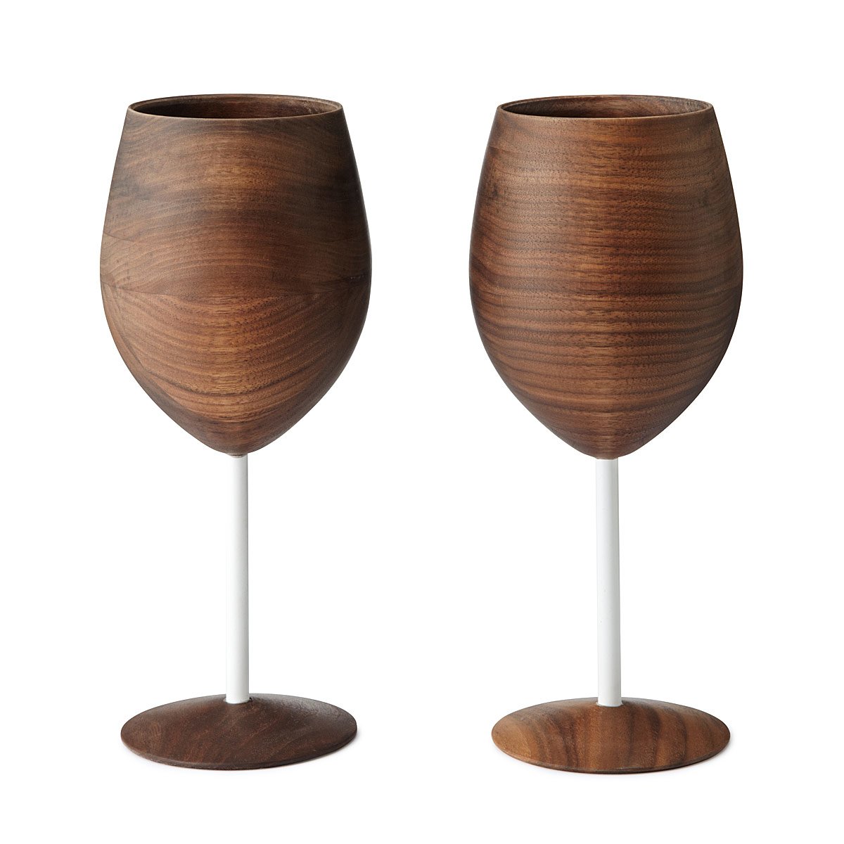 Wooden Wine Glasses Set of 2 Wine glass, wooden dinnerware, wooden