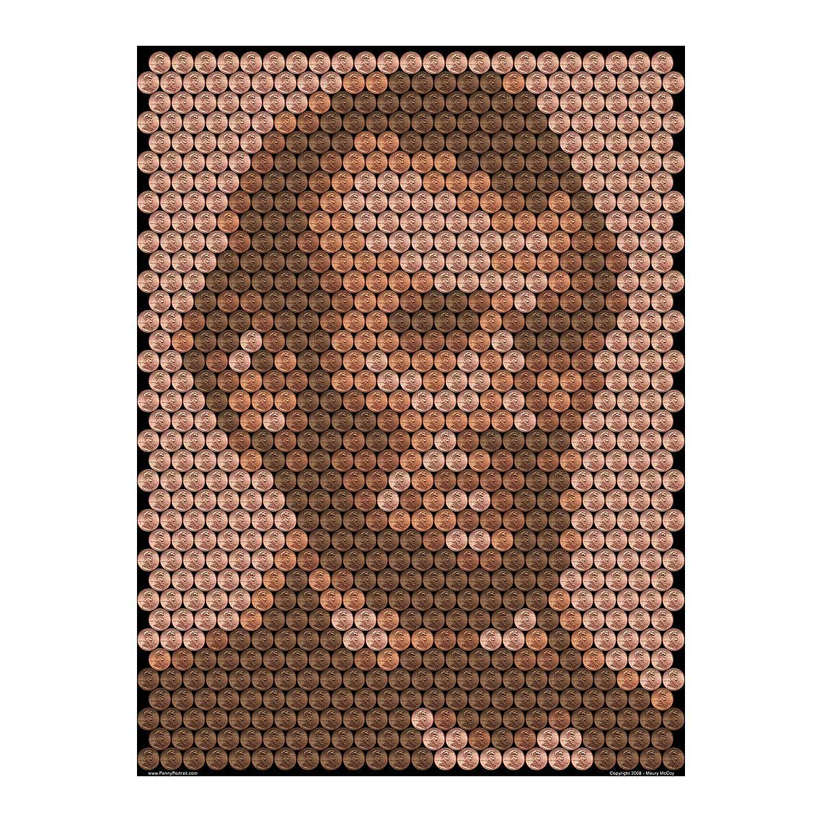 Penny Portrait Kit Abraham Lincoln, educational, kids, penny crafts