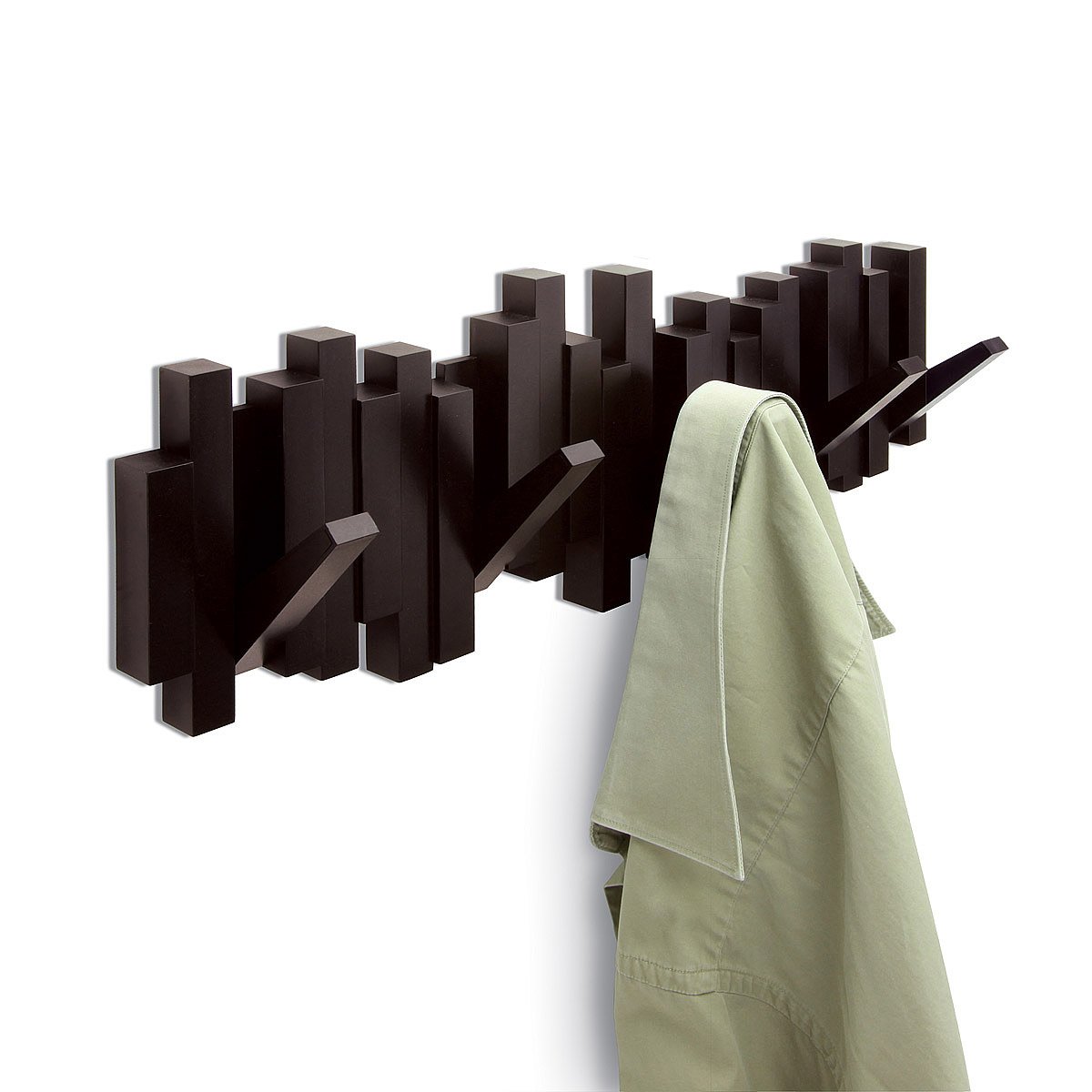 Sticks Multi Hook Coat Rack modern coat rack, wood