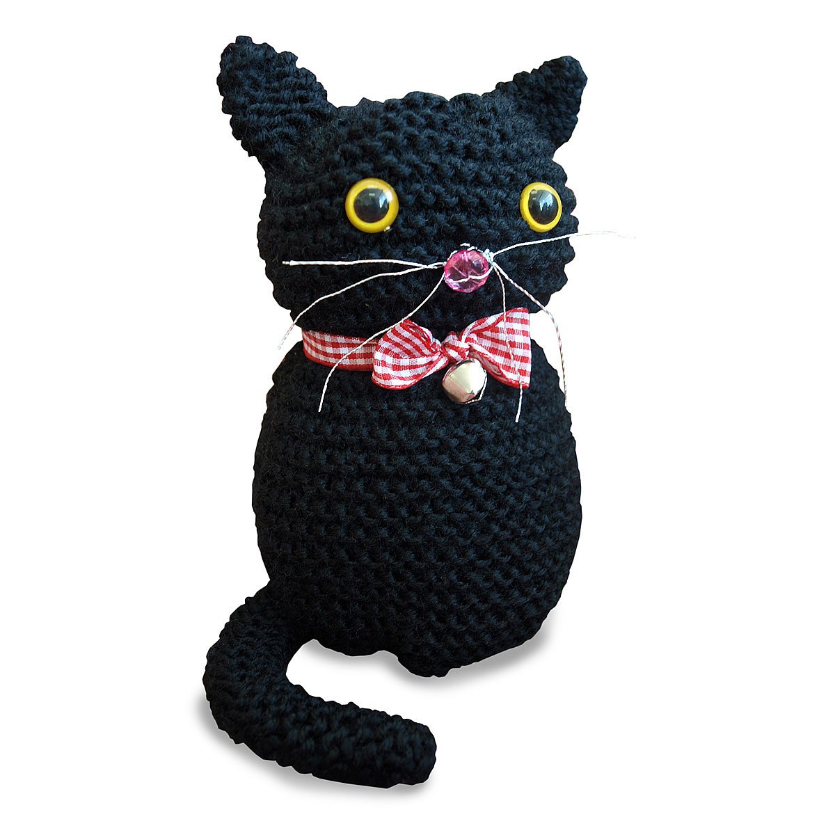 Knitty Kitty Kit Learn to knit, kids crafts, knit cat toy, stuffed