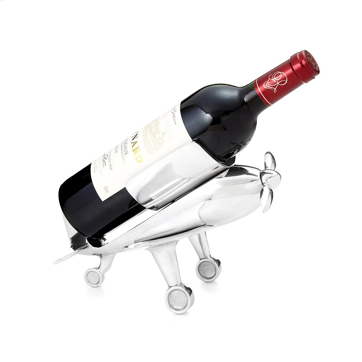 Airplane Bottle Holder with Corkscrew Propeller Wine holder