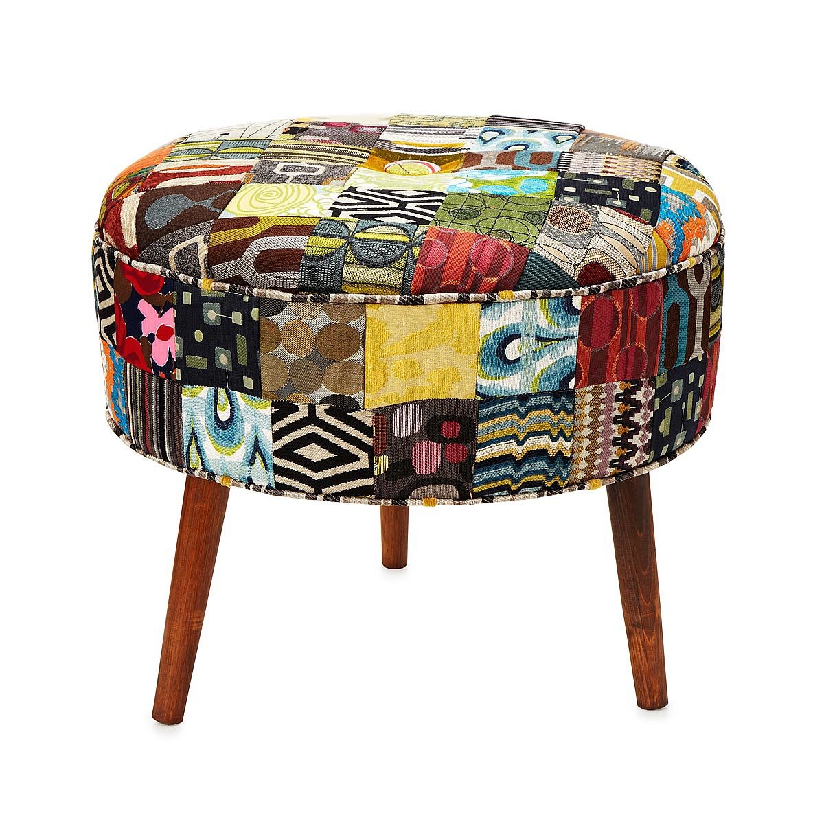 Reclaimed Patchwork Ottoman Handmade Furniture
