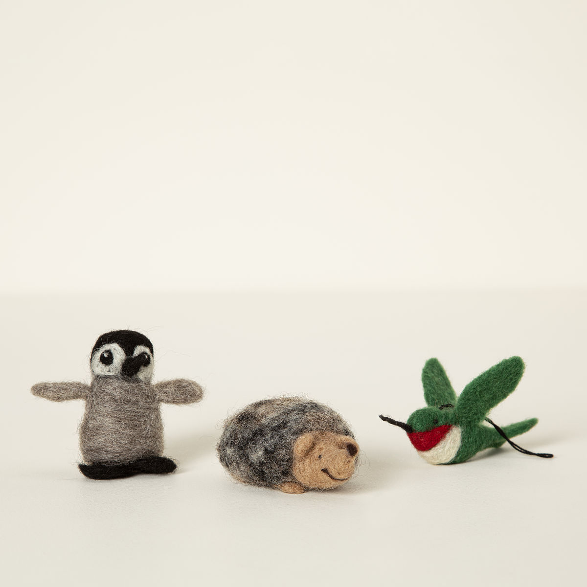 Hedgehog Needle Felting Kit Felted Wool