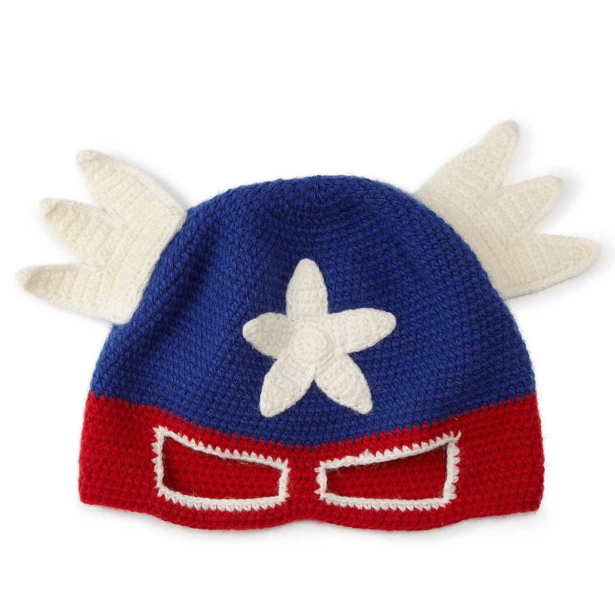 Hand Crocheted Superhero Hat Knit Hat Ski Mask