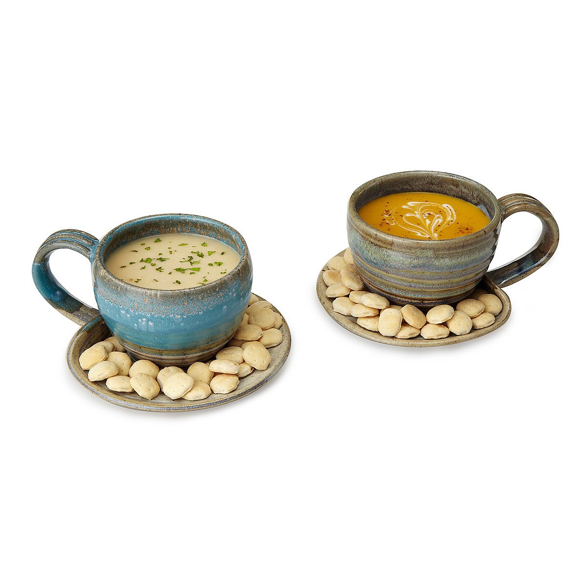 Soup and Sides Bowl handmade bowl, soup crackers