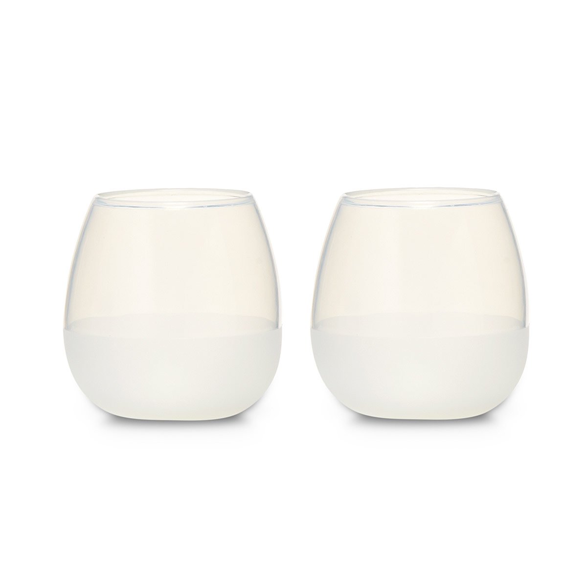 Silicone Wine Glass Set stemless wine glasses, outdoor dining