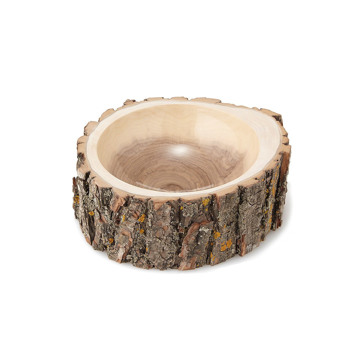 Live Edge Log Bowl turned wood bowls