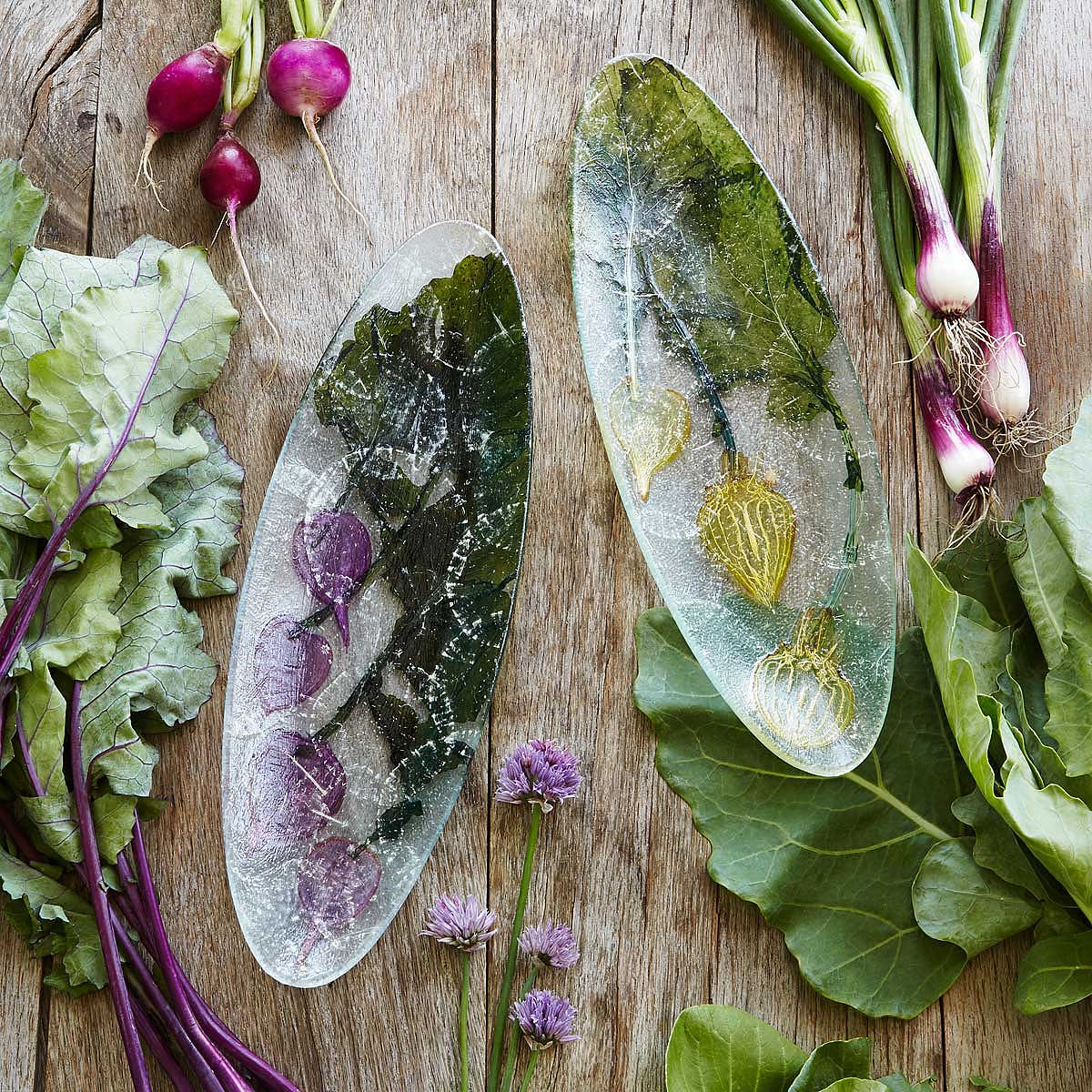 Vegetable Parchment Platter fruit vegetable art