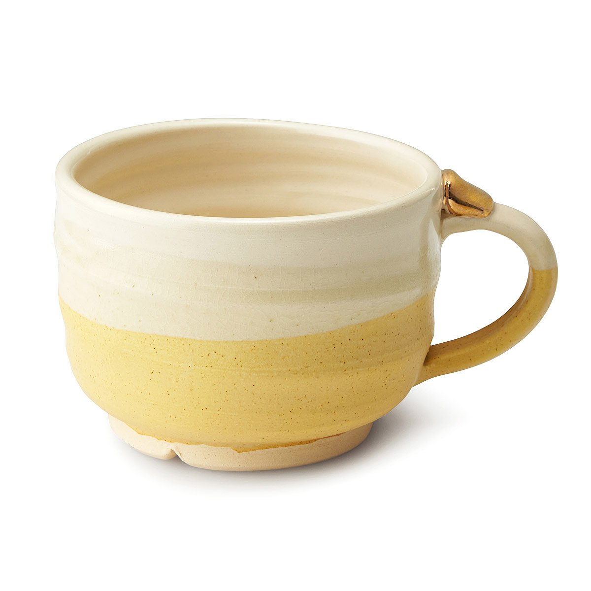 Stoneware Latte Mug latte mug, 24kt gold dish ware