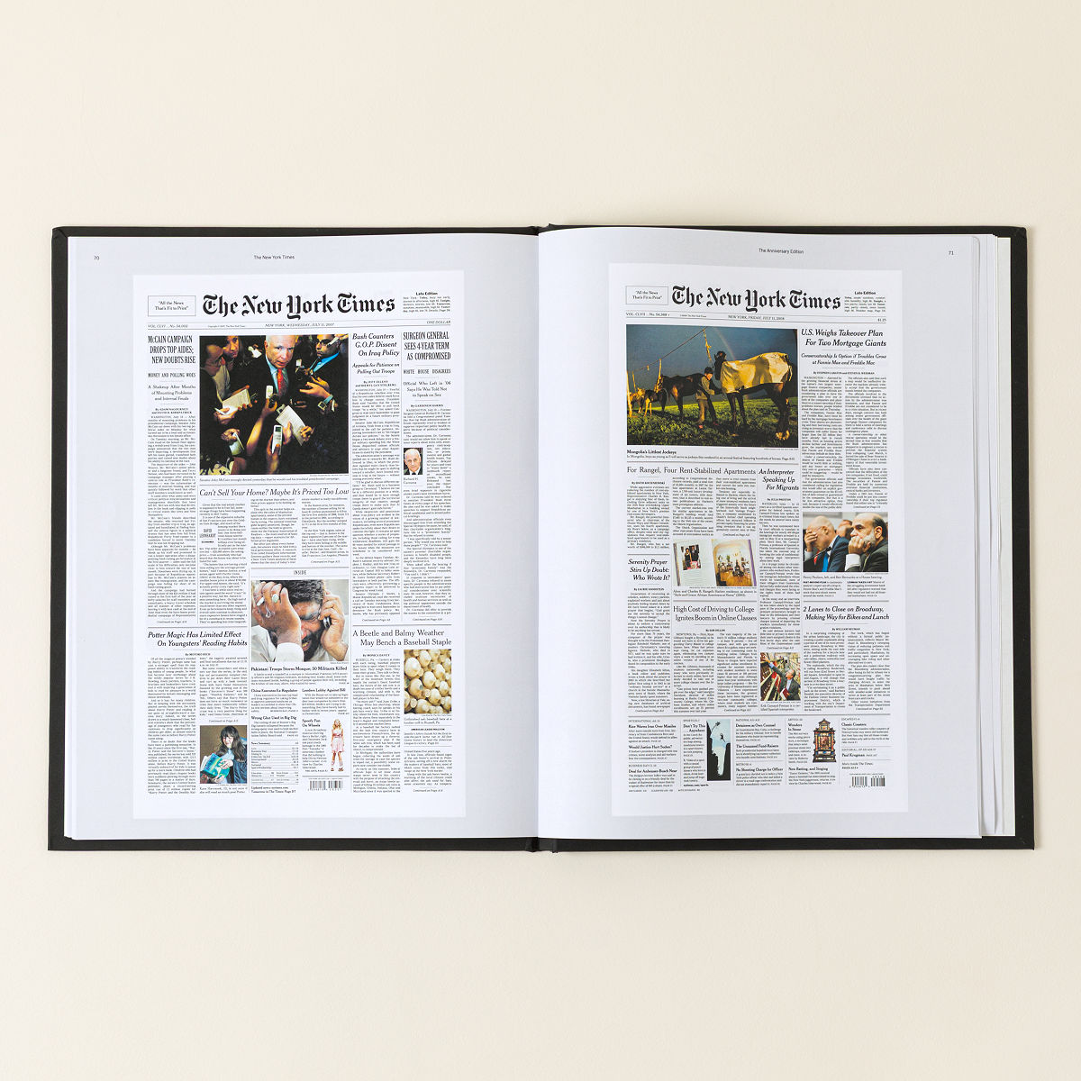 New York Times Custom Anniversary Book personalized anniversary gift