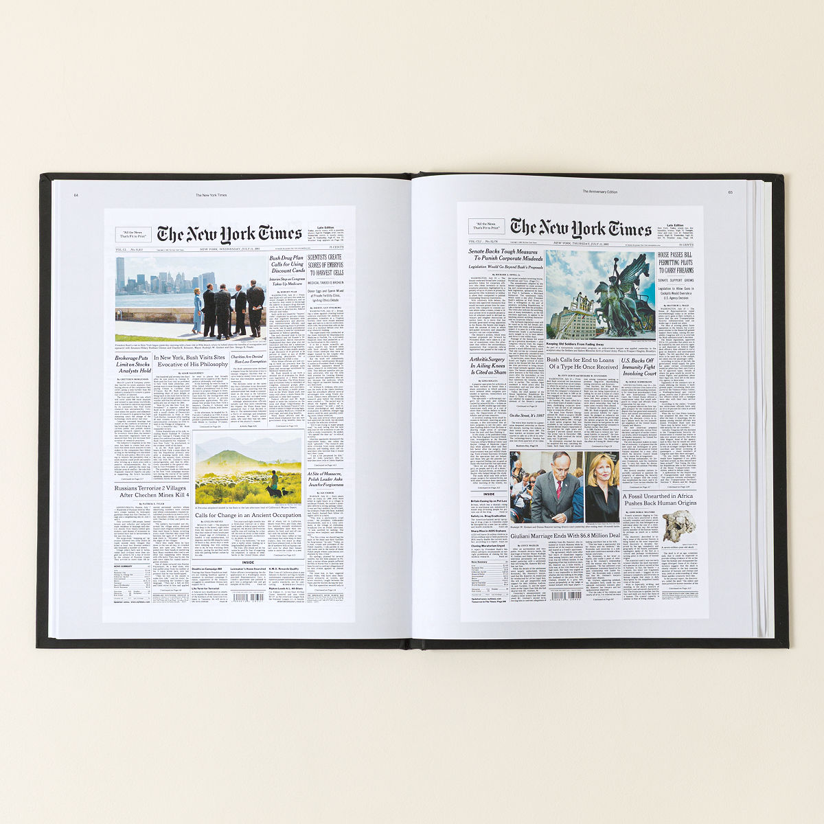 New York Times Custom Anniversary Book personalized anniversary gift