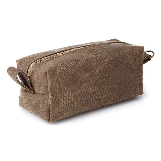 Large Waxed Dopp Kit sail cloth dopp kit