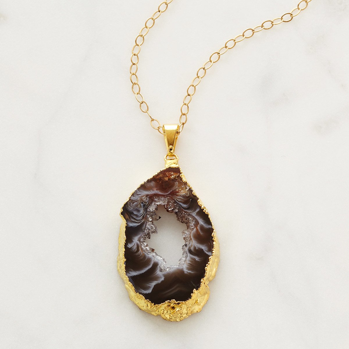 Amethyst Geode Necklace geode jewelry