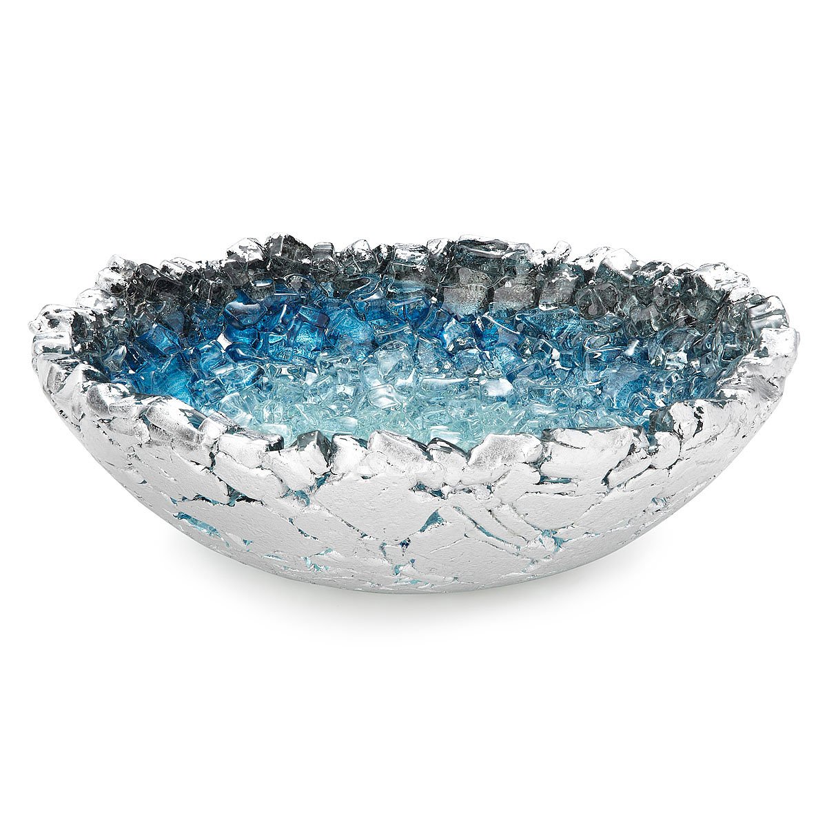 Atlantic Sculptural Bowl silver leaf