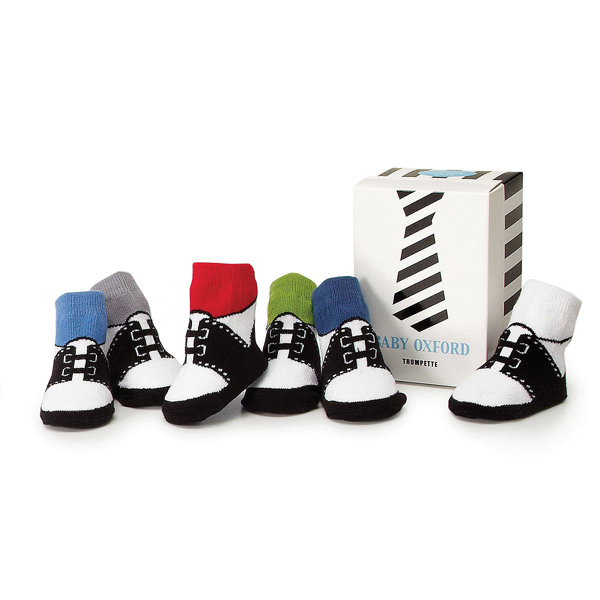 Baby Boy Oxford Socks Set of 6 Baby Shoe Socks