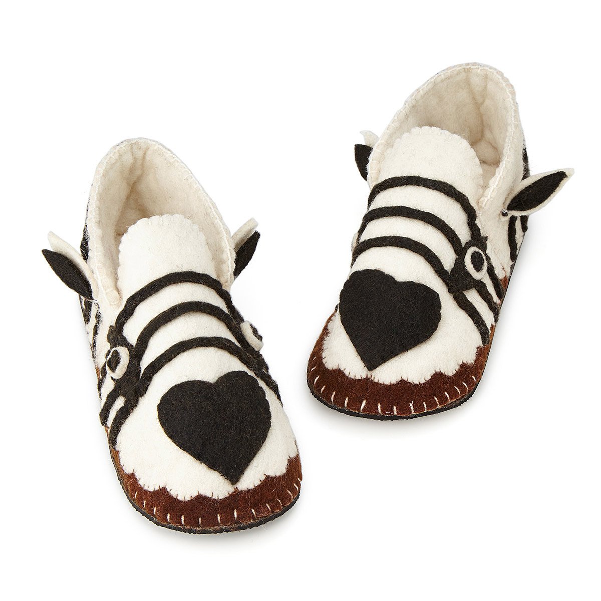 Handmade Zebra Slippers fun slippers for men, women