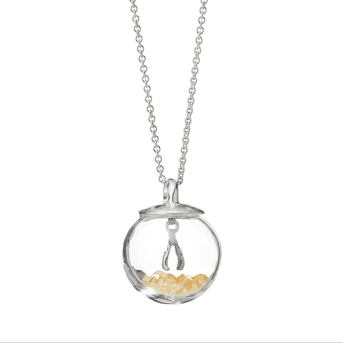 Glass Globe of Luck Necklace handmade necklace