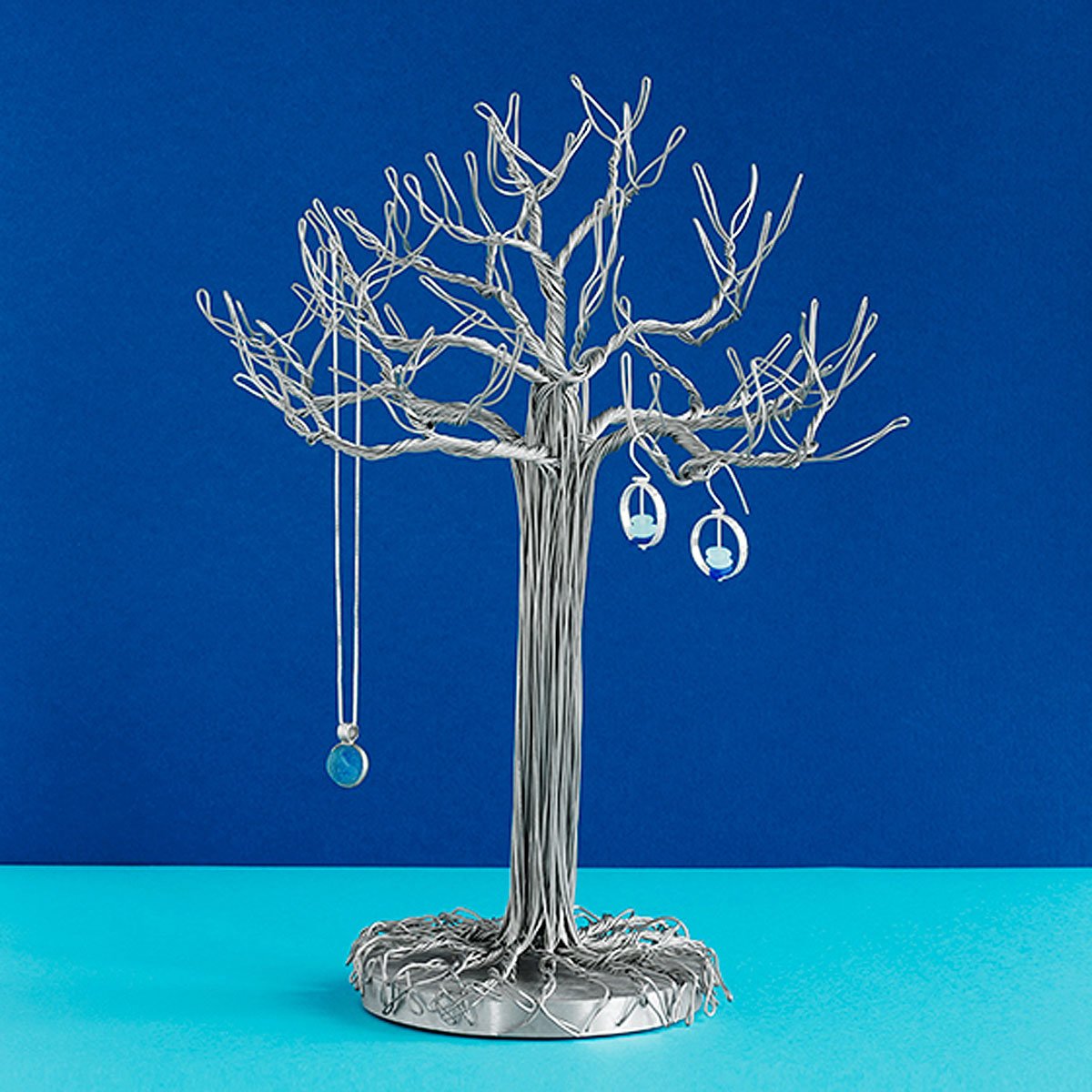 Wire Sculpture Jewelry Tree Unique Accessory Display Stand