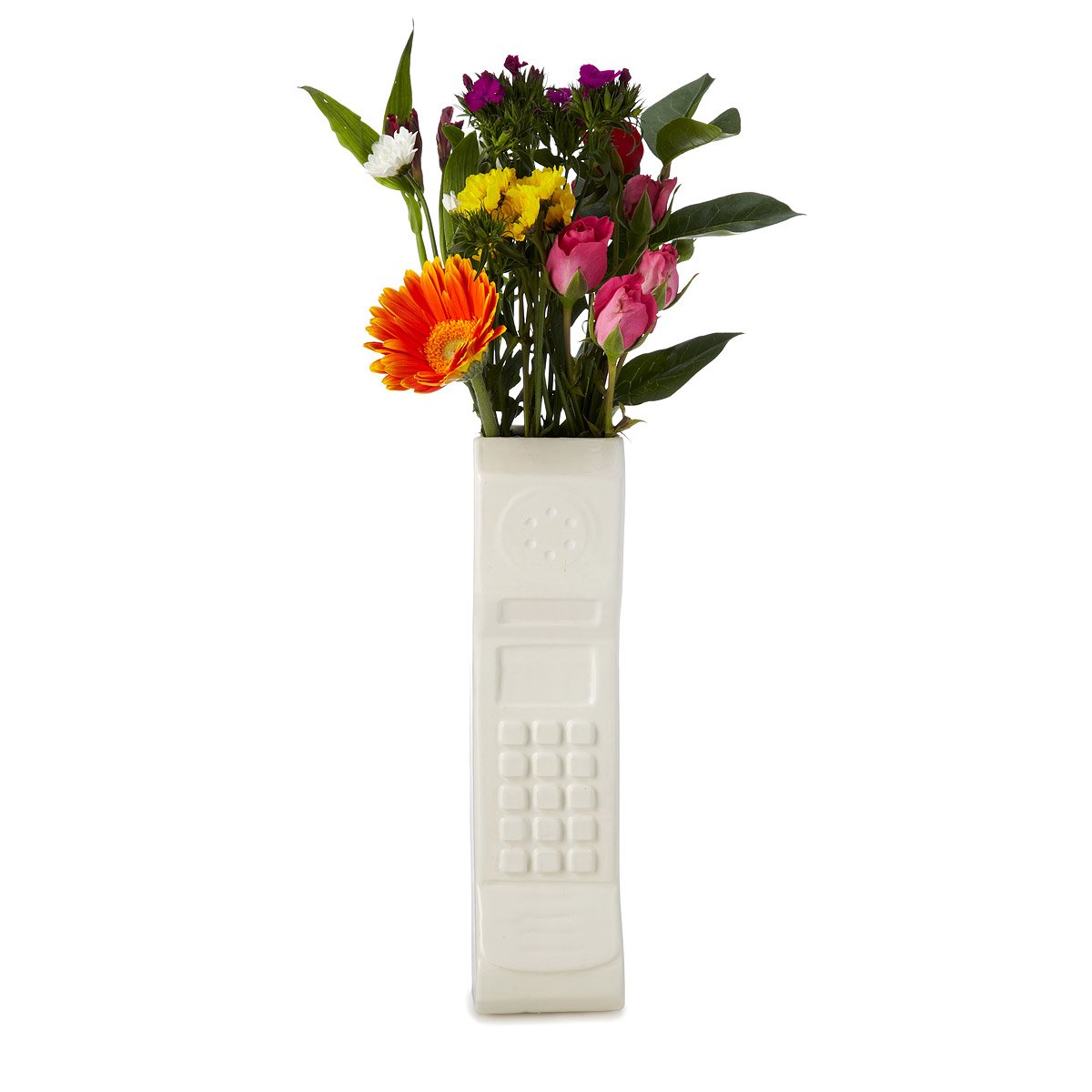 Brick Phone Vase Retro Cellphone Flower Vase