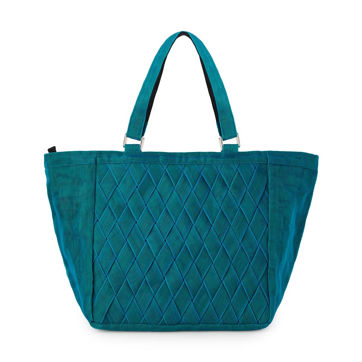 Convertible Teal Netting Tote large tote bags