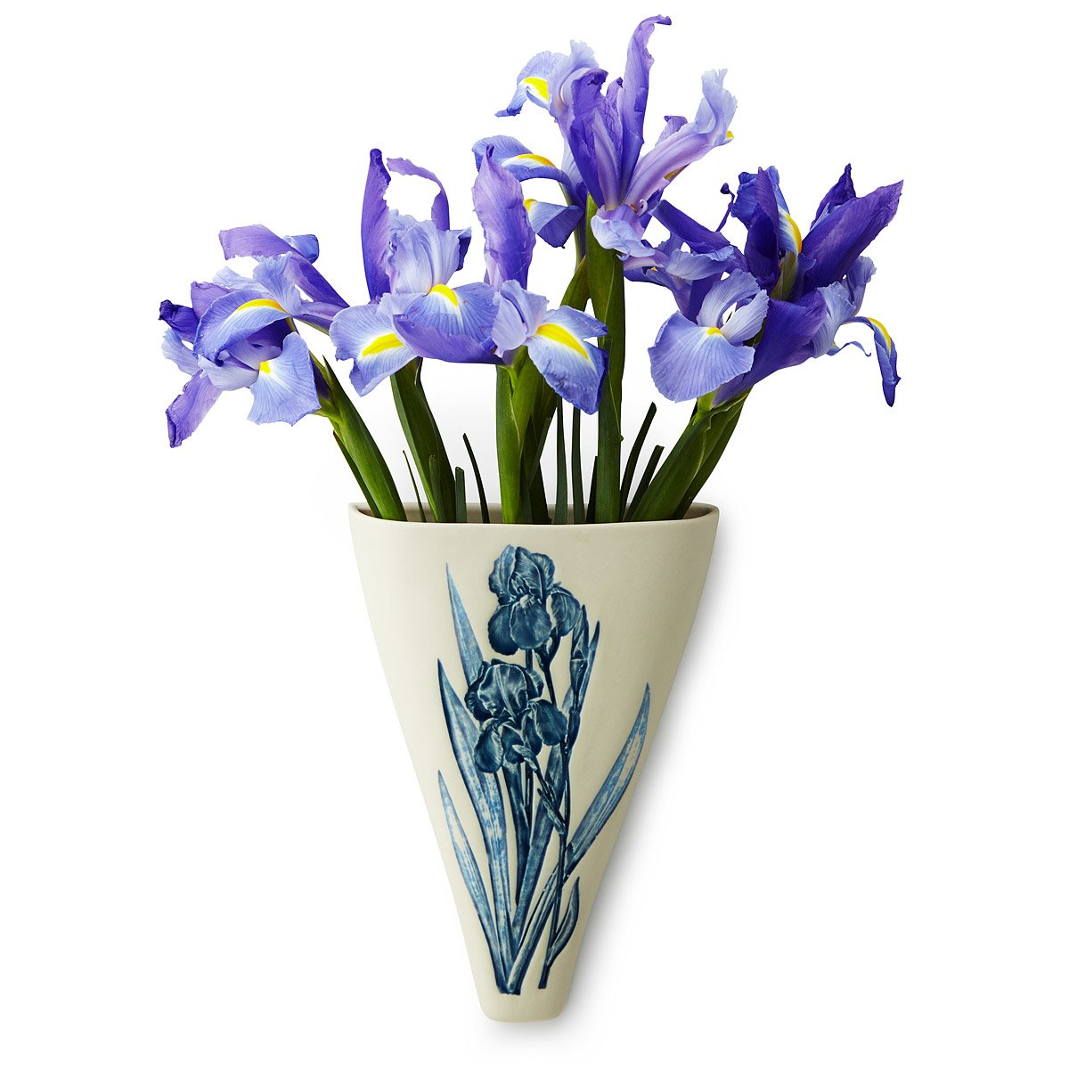 Iris Impression Wall Vase porcelain vase