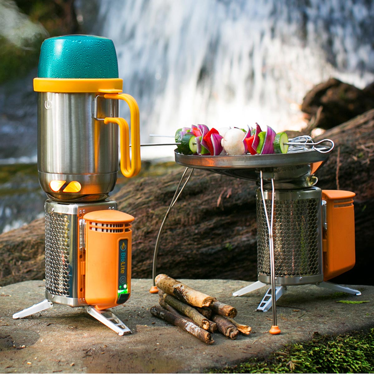 Portable Camp Grill and Charger camping stove