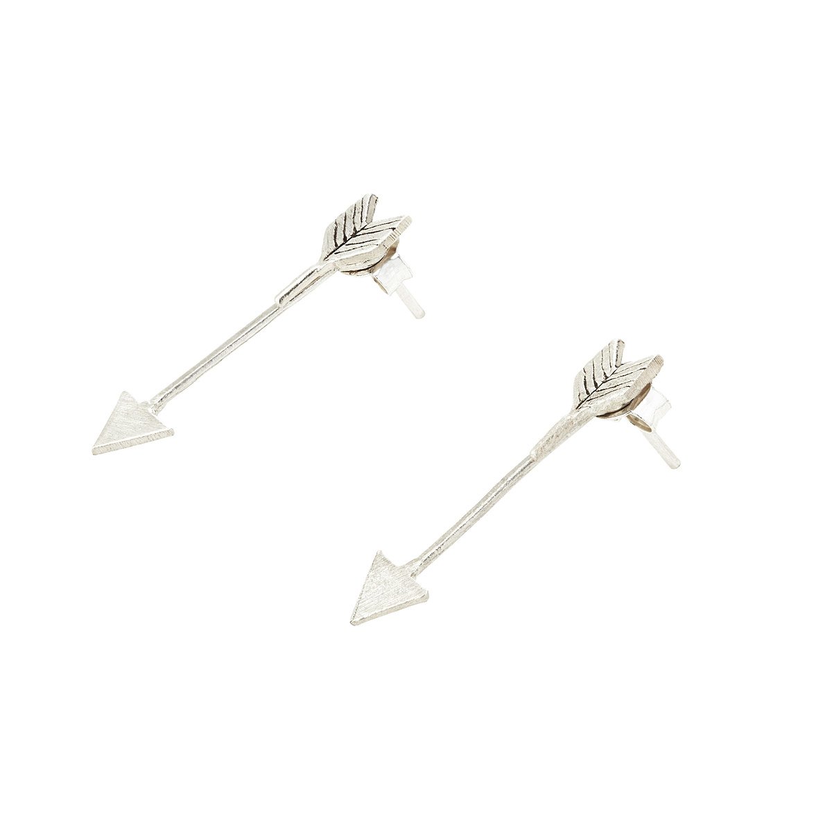 Silver Arrow Ear Jackets ear cuffs, cuff earrings