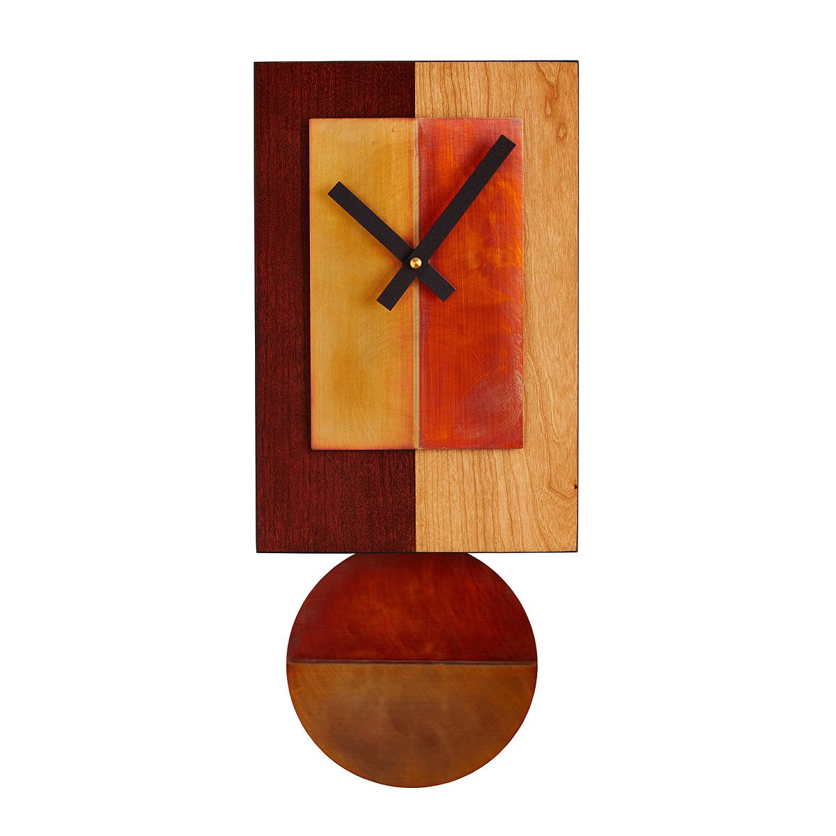 Cherry Pendulum Clock Handmade Wooden Clock