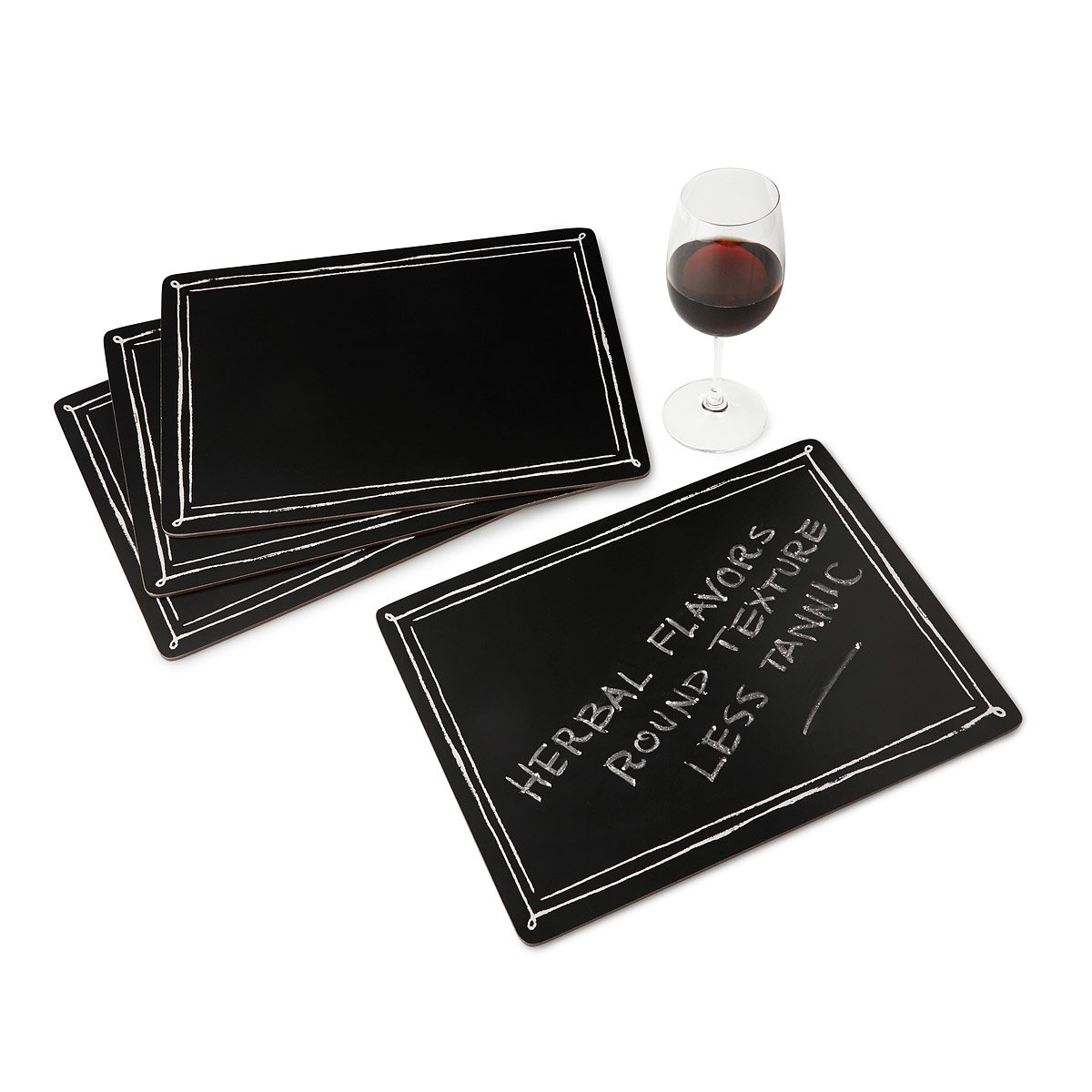 Blackboard Placemats Set of 4 chalkboard placemats