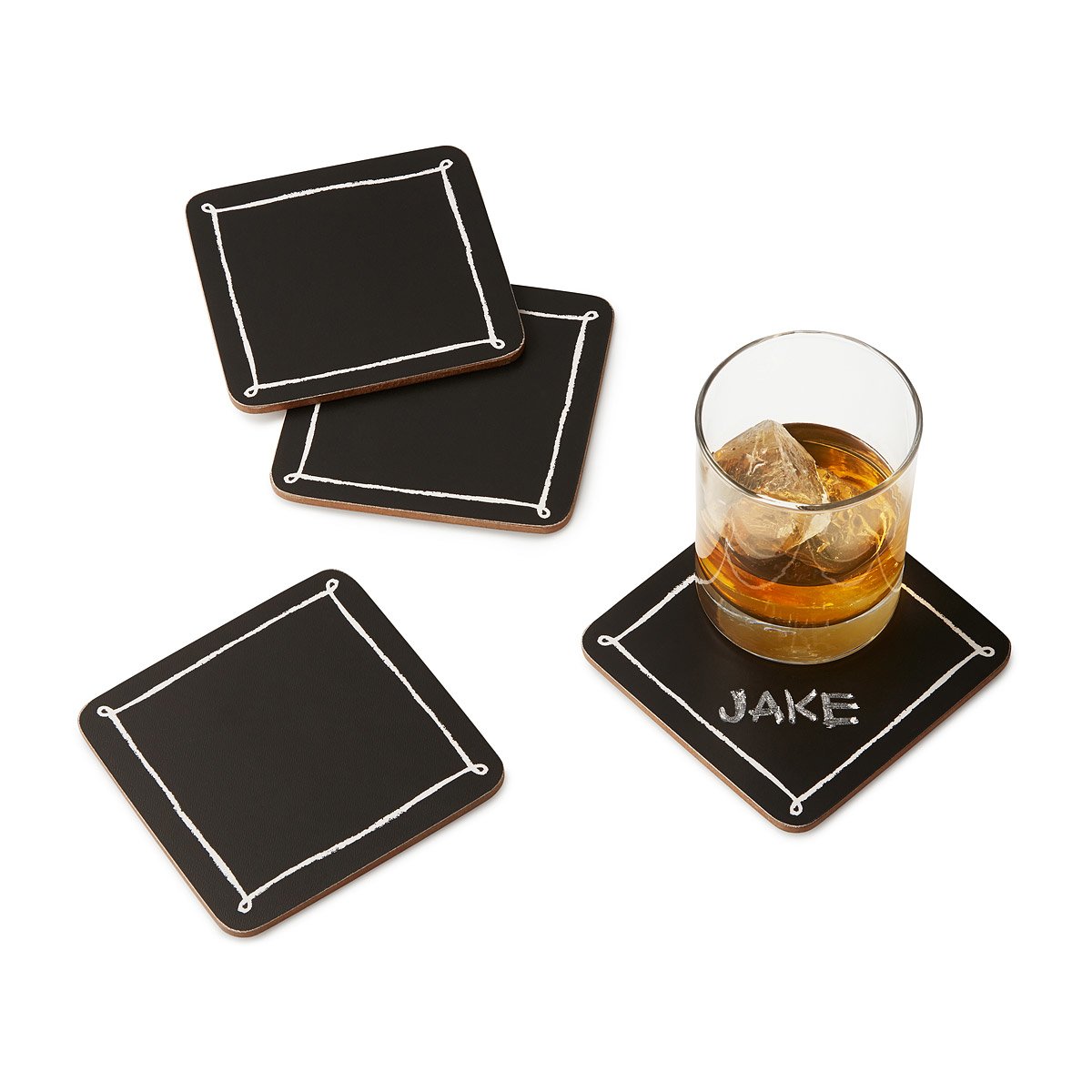 Blackboard Coasters Set of 4 chalkboard coaster