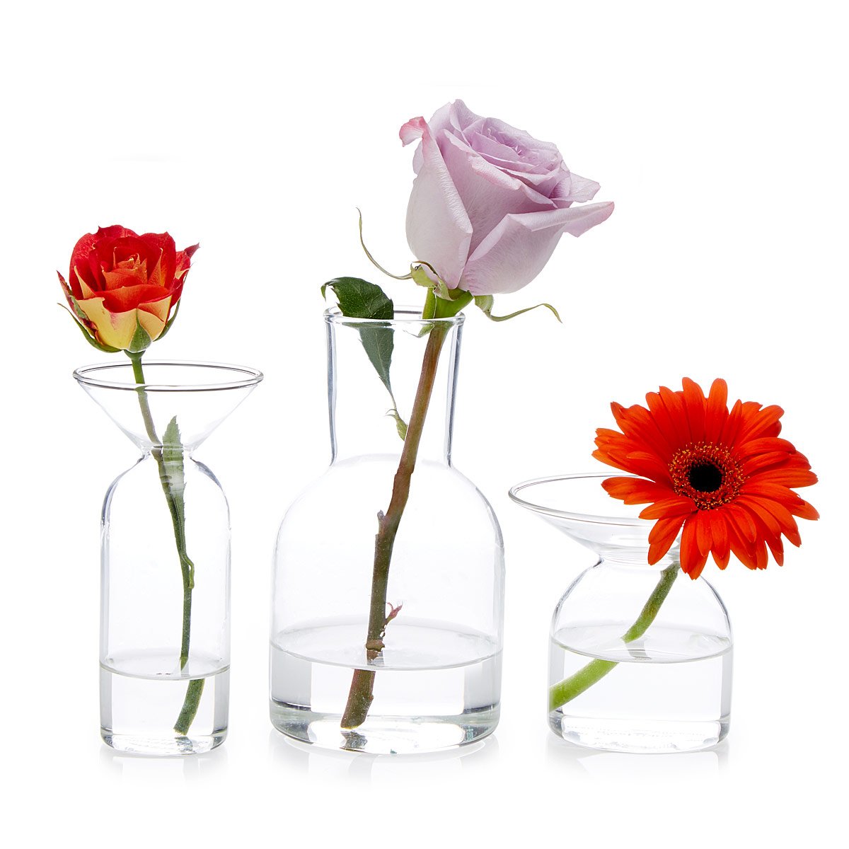 Gather Bud Vases Set of 3 small glass vase