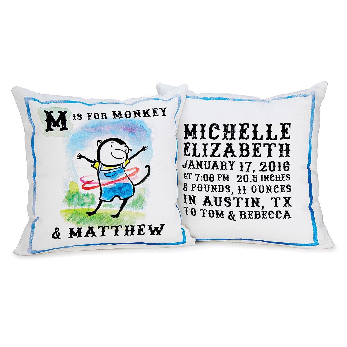 Personalized My Alphabet Pillow Personalized Baby Gift