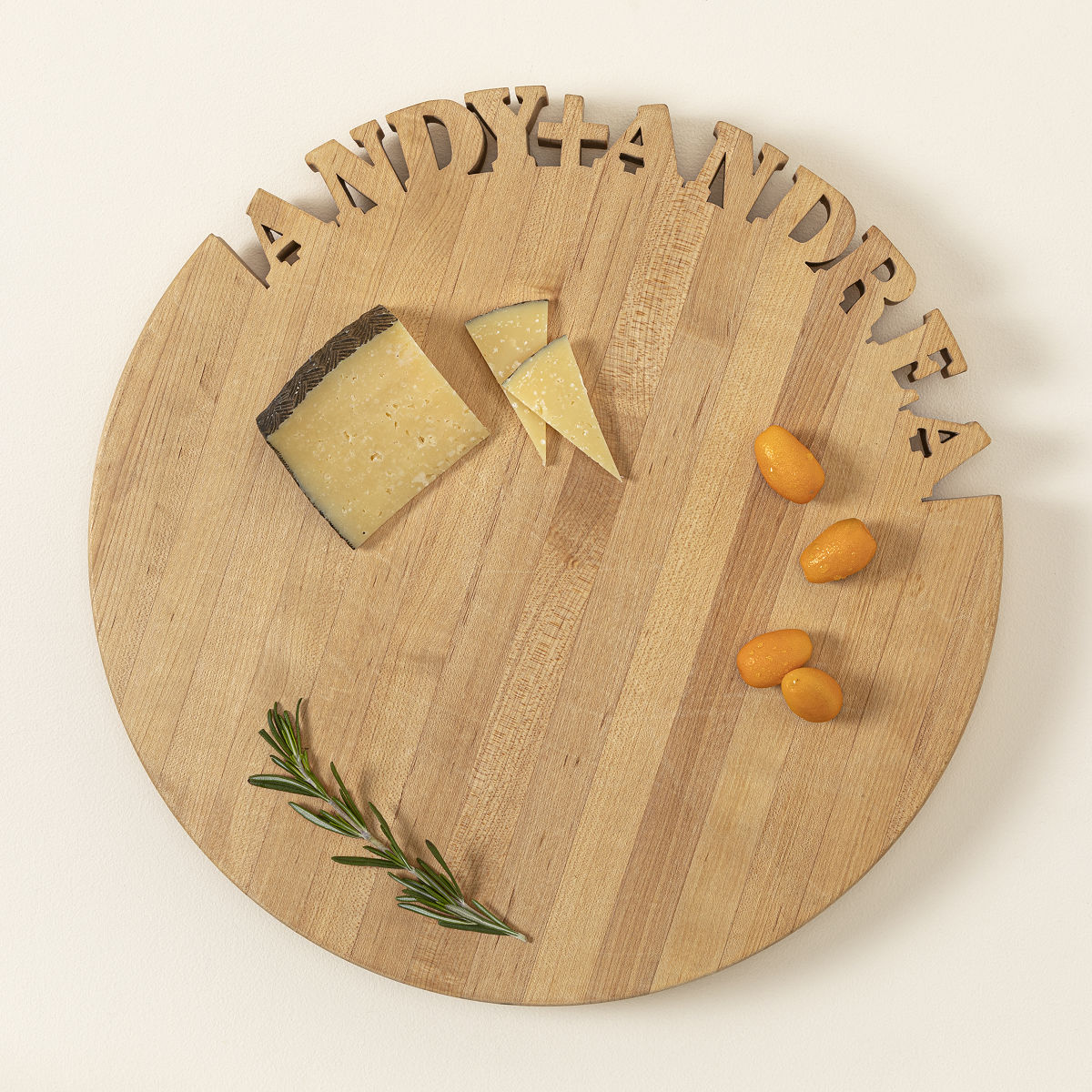 Custom Lazy Susan Personalized Maple Server, Walnut