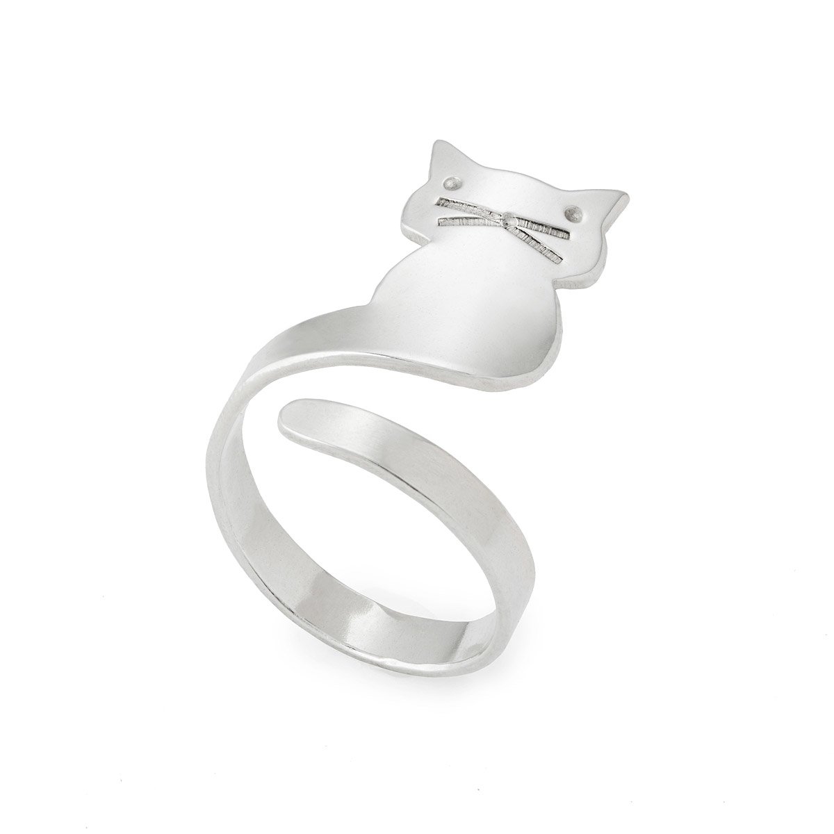 Cat Wrap Ring Handmade Silver Jewelry